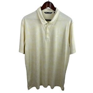 Travis Mathew | Yellow White Floral Golf Polo Shirt